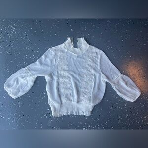 Elegant White Lace Blouse